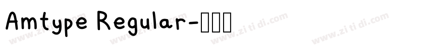 Amtype Regular字体转换